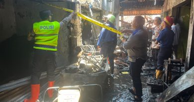 Tiga Kios di Pasar Klitikan Notoharjo Terbakar, Polisi Lakukan Penanganan